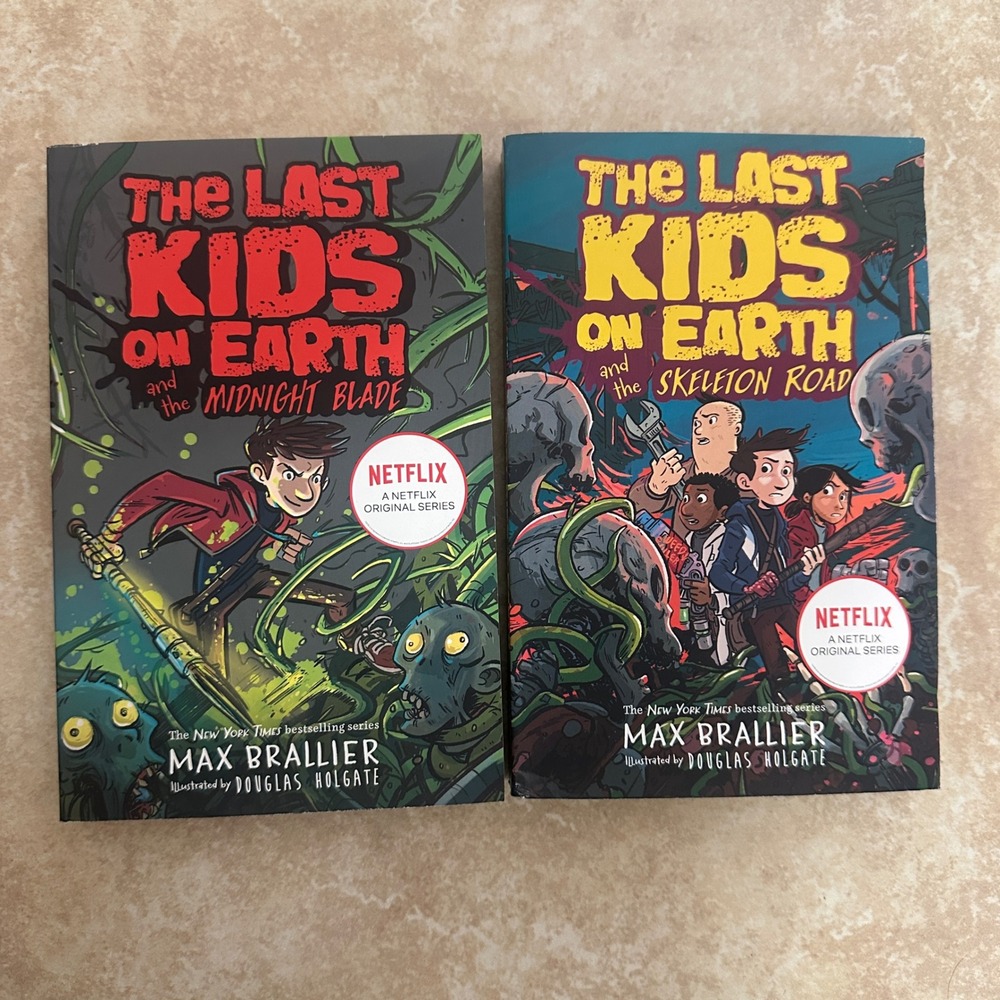 Last Kids on Earth Books Max Brallier Midnight Blade Skeleton Road Lot of 2